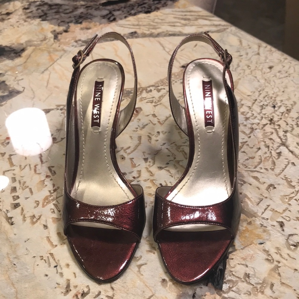 Nine West open toe heels